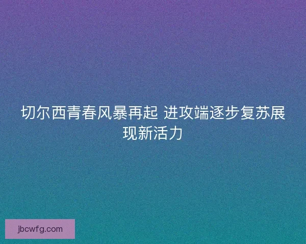 切尔西青春风暴再起 进攻端逐步复苏展现新活力